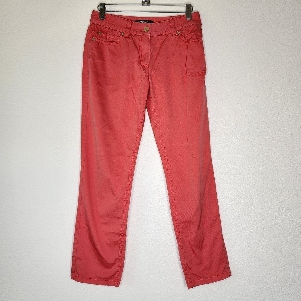 Roberto Cavalli Coral Crop Pants 40